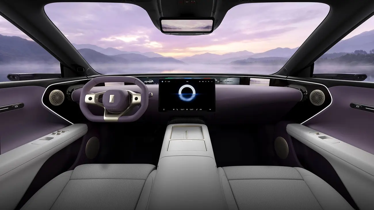 Avatr 07L interior with 35.4-inch panoramic display and 15.6-inch centre screen