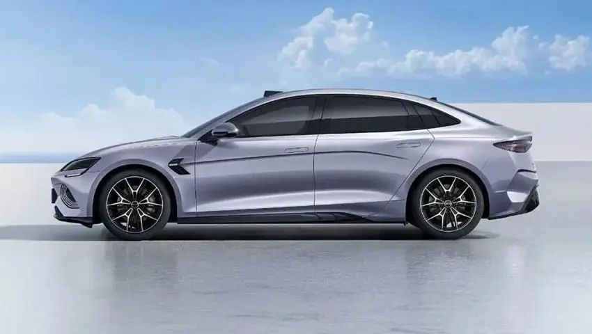 The BYD Seal, one of the electric models driving the brand's sales surge in Europe