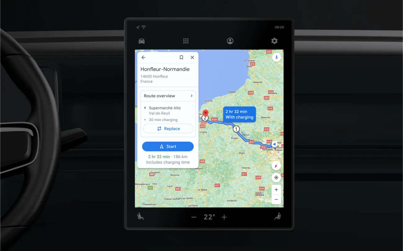 Google Maps EV Route Planning Hits Android Auto: 350+ Cars