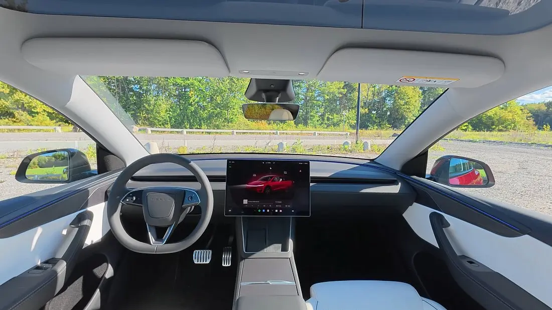Tesla Model Y Juniper interior with 16-inch central screen